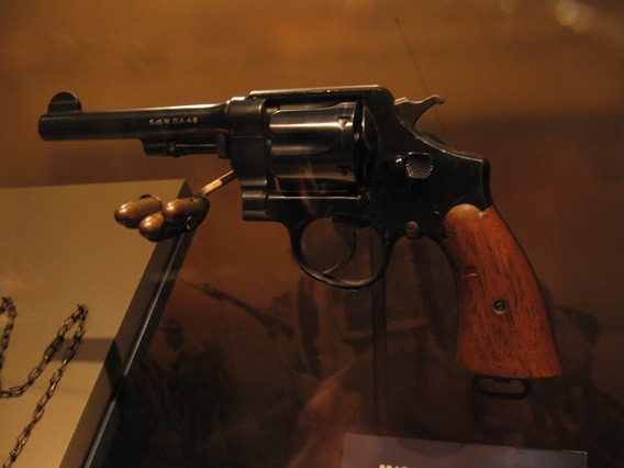 A Smith Mod. 1917, showing a half-moon clip.